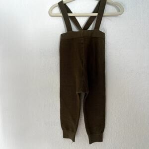 Zara Knit Suspender Overalls NWOT 9-12m